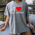 I Heart My Wawa Raglan Baseball Tee Women's Comfort Colors T-Shirt Gray I Heart My Wawa Raglan Baseball Tee Women's Comfort Colors T-Shirt Gray