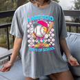 I Hit 100 Days Of School Baseball Ice Cream Drip Women's Comfort Colors T-Shirt Gray