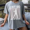 I Hit 100 Days Of School Boys Kids 100th Day Balls Baseball Women's Comfort Colors T-Shirt Gray I Hit 100 Days Of School Boys Kids 100th Day Balls Baseball Women's Comfort Colors T-Shirt Gray