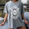 Hit Hard Run Fast Turn Left Baseball Player Fans Premium Tri-Blend Women's Comfort Colors T-Shirt Gray