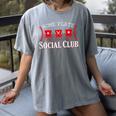 Home Plate Social Club Softball Season Baseball Mom Premium Women's Comfort Colors T-Shirt Gray