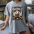 Home Run Baseball Mom Women's Comfort Colors T-Shirt Gray