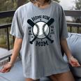 Home Run Mom Shirt Baseball Mom Mother's Day Women's Comfort Colors T-Shirt Gray