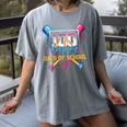 HUGvyn 100 Drippy Days Of School Baseball Ice Cream 100 Days Women's Comfort Colors T-Shirt Gray HUGvyn 100 Drippy Days Of School Baseball Ice Cream 100 Days Women's Comfort Colors T-Shirt Gray