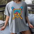 HUGvyn 67 Baseball Ice Cream Drip Six Seven Genz Alpha Slang Women's Comfort Colors T-Shirt Gray