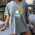 Ice Cream Baseball Mitt Drippy Scoop Baseball Sports Women's Comfort Colors T-Shirt Gray Ice Cream Baseball Mitt Drippy Scoop Baseball Sports Women's Comfort Colors T-Shirt Gray