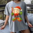 Ice Cream Drip Baseball Christmas Baseball Drip Candy Cane Women's Comfort Colors T-Shirt Gray Ice Cream Drip Baseball Christmas Baseball Drip Candy Cane Women's Comfort Colors T-Shirt Gray