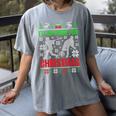 I'Ll Be Home For Christmas Baseball Xmas Women's Comfort Colors T-Shirt Gray
