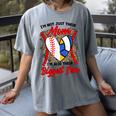 I'm Their Biggest Fan Volleyball Baseball Mom Women's Comfort Colors T-Shirt Gray