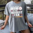 I'm Not Just His Mom I'm His Biggest Fan Baseball Mom Women's Comfort Colors T-Shirt Gray I'm Not Just His Mom I'm His Biggest Fan Baseball Mom Women's Comfort Colors T-Shirt Gray