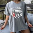 I'm Not Just His Mom I'm His One Fan Proud Baseball Mom Women's Comfort Colors T-Shirt Gray I'm Not Just His Mom I'm His One Fan Proud Baseball Mom Women's Comfort Colors T-Shirt Gray