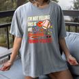 I'm Not Yelling This Is My Baseball Nana Voice Baseball Mom Women's Comfort Colors T-Shirt Gray