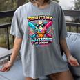 It's My 6733 Days Of School Baseball Ice Cream Dripping Women's Comfort Colors T-Shirt Gray