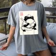Japanese Grumpy Frog Baseball Player Baseball Women's Comfort Colors T-Shirt Gray