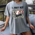 I Just Hit 100 Days Of School Camo Baseball 100 Days Smarter Women's Comfort Colors T-Shirt Gray