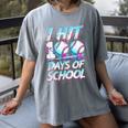 Kids 100 Days Of School 100th Day Baseball Ice Cream Drip Women's Comfort Colors T-Shirt Gray
