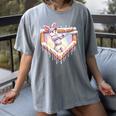 Kids Happy Easter Bunny Playing Baseball Boy Ice Cream Drip Women's Comfort Colors T-Shirt Gray Kids Happy Easter Bunny Playing Baseball Boy Ice Cream Drip Women's Comfort Colors T-Shirt Gray