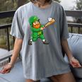 Leprechaun Playing Baseball St Patricks Day Men Boys Kids Women's Comfort Colors T-Shirt Gray Leprechaun Playing Baseball St Patricks Day Men Boys Kids Women's Comfort Colors T-Shirt Gray
