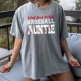 Loud And Proud Baseball Auntie Baseball Mom Heart Women's Comfort Colors T-Shirt Gray Loud And Proud Baseball Auntie Baseball Mom Heart Women's Comfort Colors T-Shirt Gray