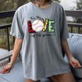 For The Love Of The Game Day Baseball Mom Cheering Lovers Women's Comfort Colors T-Shirt Gray For The Love Of The Game Day Baseball Mom Cheering Lovers Women's Comfort Colors T-Shirt Gray