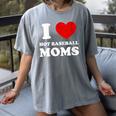 I Love Hot Baseball Moms I Heart Baseball Moms Women's Comfort Colors T-Shirt Gray I Love Hot Baseball Moms I Heart Baseball Moms Women's Comfort Colors T-Shirt Gray