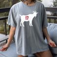 Lovers Baseball Goat 17 Apparel Men Women Kids Women's Comfort Colors T-Shirt Gray