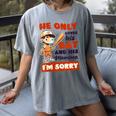 Loves Bat And His Momma Baseball Mom Women's Comfort Colors T-Shirt Gray Loves Bat And His Momma Baseball Mom Women's Comfort Colors T-Shirt Gray