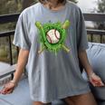 Lucky Shamrock Baseball Gloves Drip St Patrick's Day Boys Women's Comfort Colors T-Shirt Gray Lucky Shamrock Baseball Gloves Drip St Patrick's Day Boys Women's Comfort Colors T-Shirt Gray