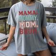 Mama Mommy Mom Bruh Baseball Mom Life Women's Comfort Colors T-Shirt Gray Mama Mommy Mom Bruh Baseball Mom Life Women's Comfort Colors T-Shirt Gray
