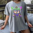 Mardi Gras Baseball Carnival Party Ice Cream Drip Boys Women's Comfort Colors T-Shirt Gray Mardi Gras Baseball Carnival Party Ice Cream Drip Boys Women's Comfort Colors T-Shirt Gray