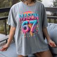 Mason 67 Meme Ice Cream Baseball Drip Women's Comfort Colors T-Shirt Gray