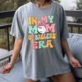 In My Mom Of Ballers Era Groovy Volleyball Baseball Mom Cute Women's Comfort Colors T-Shirt Gray In My Mom Of Ballers Era Groovy Volleyball Baseball Mom Cute Women's Comfort Colors T-Shirt Gray