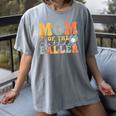 Mom Of The Birthday Baller Groovy Baseball Mom Women's Comfort Colors T-Shirt Gray Mom Of The Birthday Baller Groovy Baseball Mom Women's Comfort Colors T-Shirt Gray