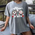 Mom Of Both Soccer Baseball Mom Of A Baseball Soccer Player Women's Comfort Colors T-Shirt Gray Mom Of Both Soccer Baseball Mom Of A Baseball Soccer Player Women's Comfort Colors T-Shirt Gray