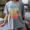 Moms Against Baseball Pants Baseball Mom Retro Women's Comfort Colors T-Shirt Gray Moms Against Baseball Pants Baseball Mom Retro Women's Comfort Colors T-Shirt Gray