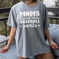 Moms Against White Baseball Pants For Baseball Moms Women's Comfort Colors T-Shirt Gray Moms Against White Baseball Pants For Baseball Moms Women's Comfort Colors T-Shirt Gray