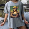 Mona Lisa Baseball Trending Aesthetic Streetwear Women's Comfort Colors T-Shirt Gray
