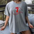 Number 7 Years Baseball 7TH Birthday Women's Comfort Colors T-Shirt Gray Number 7 Years Baseball 7TH Birthday Women's Comfort Colors T-Shirt Gray