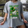 One Lucky Baseball Mom St Patricks Day One Lucky Mom Women Women's Comfort Colors T-Shirt Gray