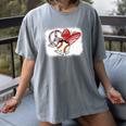 Peace Love Baseball Mom Mommy Premium Women's Comfort Colors T-Shirt Gray