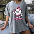 Pink Ribbon Baseball Breast Cancer Awareness Women's Comfort Colors T-Shirt Gray