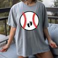 Pregnant Baseball Mom Pregnancy Announcement Baby Feet Belly Women's Comfort Colors T-Shirt Gray Pregnant Baseball Mom Pregnancy Announcement Baby Feet Belly Women's Comfort Colors T-Shirt Gray