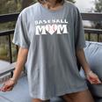 Proud Baseball Mom With Heart Game Day Women's Comfort Colors T-Shirt Gray Proud Baseball Mom With Heart Game Day Women's Comfort Colors T-Shirt Gray