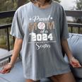 Proud Mom Of a 2024 Senior Class Of 2024 Baseball Mom Women's Comfort Colors T-Shirt Gray Proud Mom Of a 2024 Senior Class Of 2024 Baseball Mom Women's Comfort Colors T-Shirt Gray
