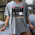 Proud Mom Of An Awesome Baseball Player Baseball Mom Women's Comfort Colors T-Shirt Gray
