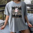 Retro Baseball Mom Mama Baseball Life Mother's Day Baseball Women's Comfort Colors T-Shirt Gray