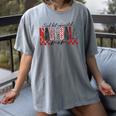 Retro Checkered Tired But Caffeinated Baseball Mom Leopard Women's Comfort Colors T-Shirt Gray Retro Checkered Tired But Caffeinated Baseball Mom Leopard Women's Comfort Colors T-Shirt Gray