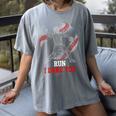 Run I Dare You Baseball Catcher Graphic Players Fans Women's Comfort Colors T-Shirt Gray Run I Dare You Baseball Catcher Graphic Players Fans Women's Comfort Colors T-Shirt Gray