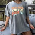Weekends Coffee Baseball Retro Vibes Women's Comfort Colors T-Shirt Gray Weekends Coffee Baseball Retro Vibes Women's Comfort Colors T-Shirt Gray