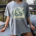 Safety Harbor Leviathans Retro Baseball Monster Women's Comfort Colors T-Shirt Gray Safety Harbor Leviathans Retro Baseball Monster Women's Comfort Colors T-Shirt Gray
